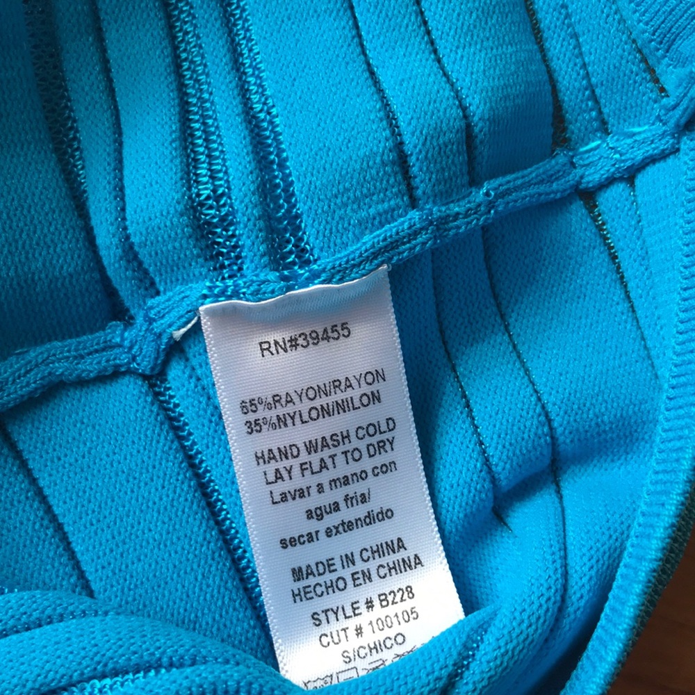 Turquoise Mini Dress - Picture 5 of 5